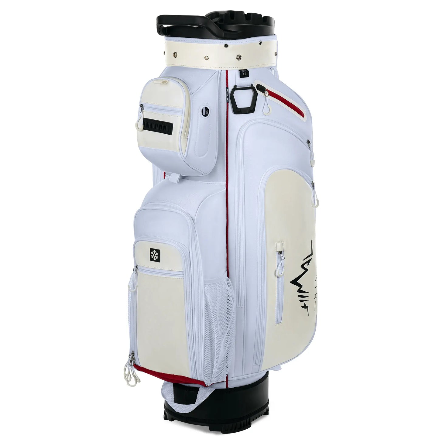 Unihimal Hive Vault 14-Way Golf Cart Bag for Adults, Premium Full-Length Bag with Magnetic Leather Pocket, Handles and Rain Cover – Father'S Day Gift