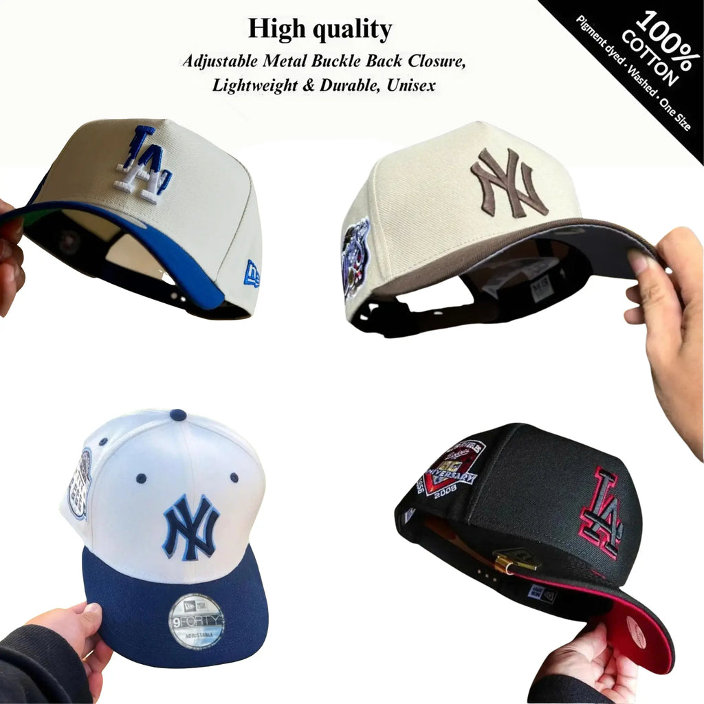MLB Baseball Fitted Caps NY & LA – Premium Flat Peak Design, Eye-Catching Colours, Perfect for Streetwear & Sports Fans