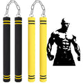 🥋 Foam Rubber Safe Training Nunchucks | Steel Chain & Bearing System Design, Martial Arts Taekwondo Gear for Kids, Beginners & Adult Practitioners ✨