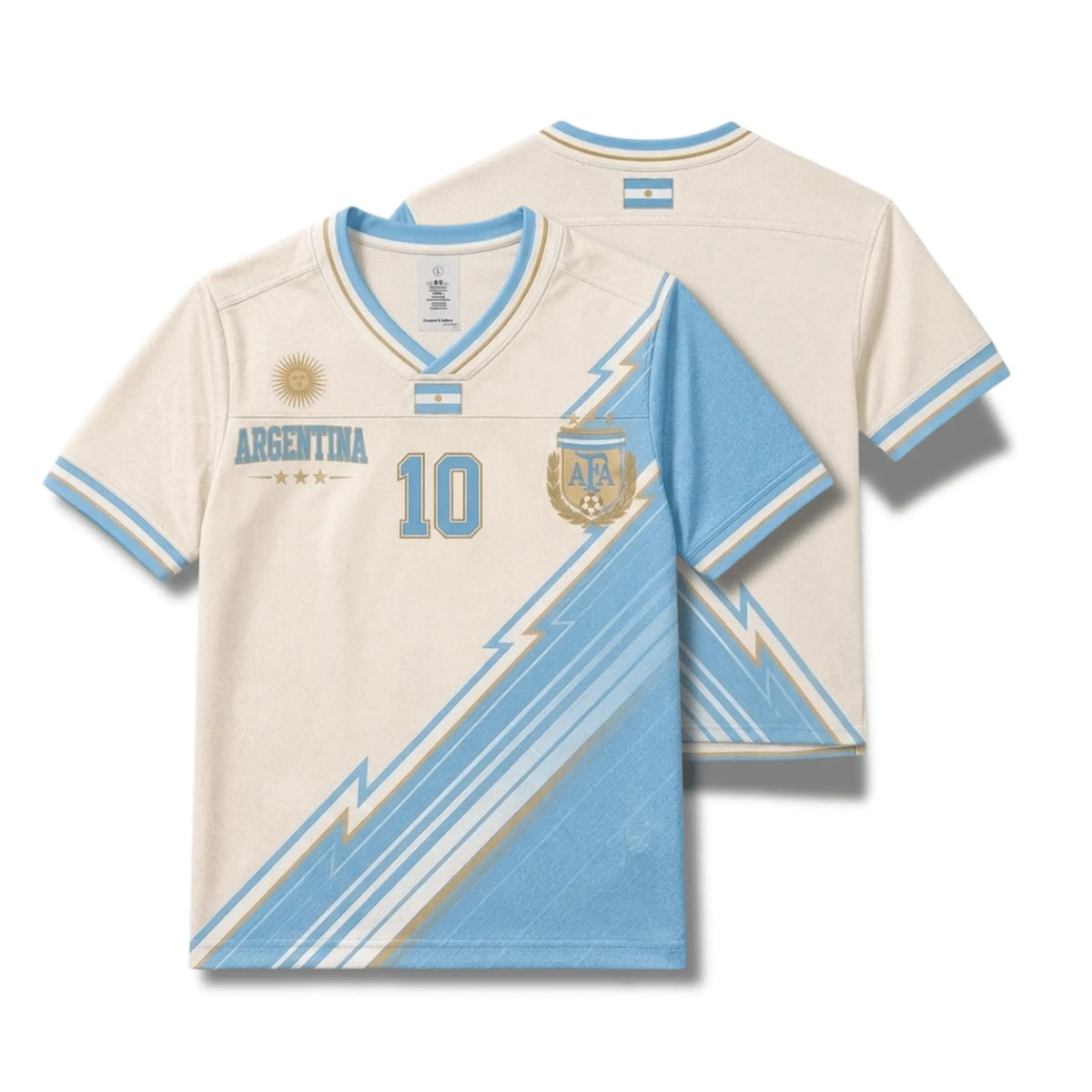 Custom Argentina Soccer Crop Top Jersey, Personalized Argentina Jersey Crop Tee, Game Day Shirt, Football Fan