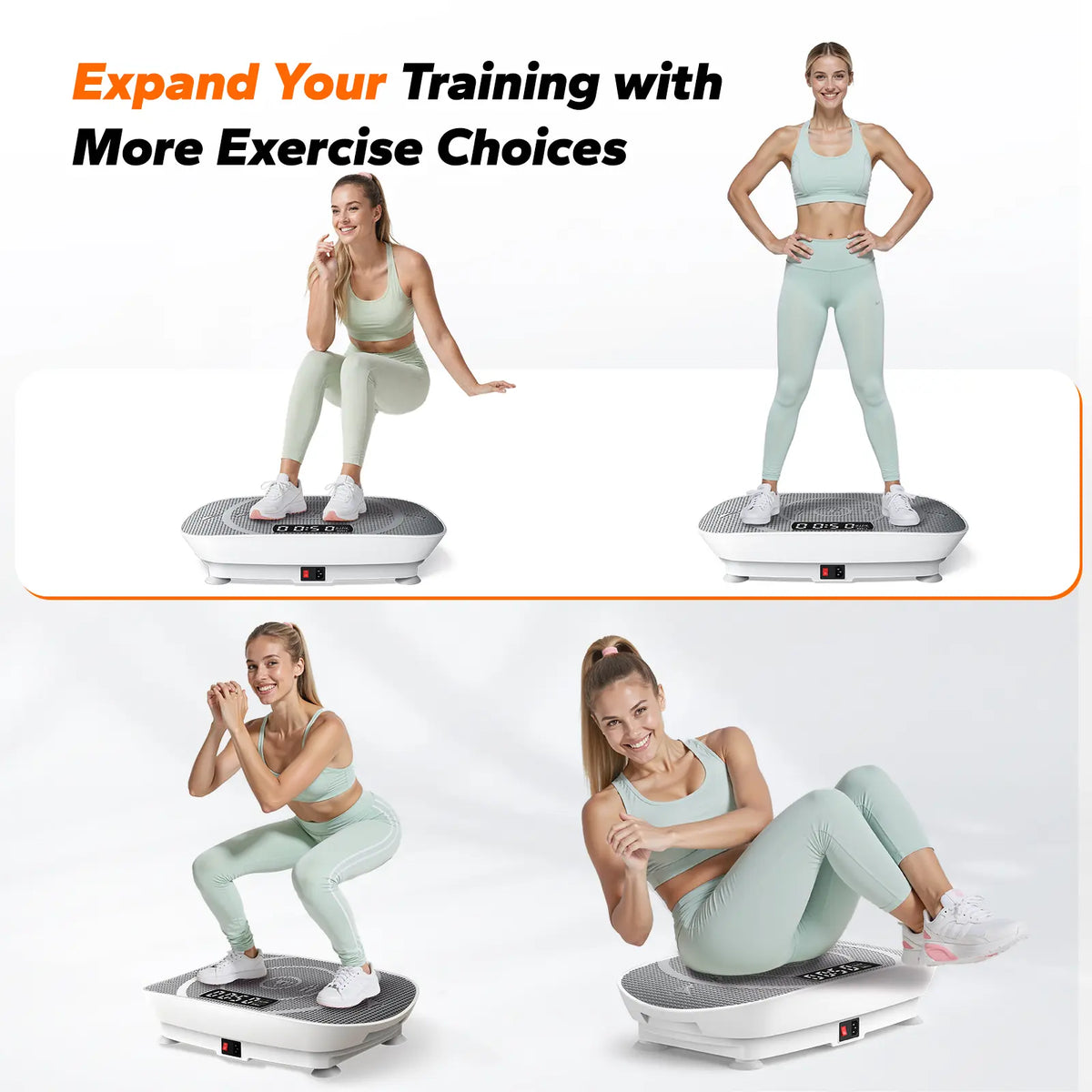 Merach Slim Vibration Plate Exercise Machine Lymphatic Drainage Fitness Vibration Plate Compact Design Fitness Home Gym Equipment Whole Body Workout Vibrations Summervibes