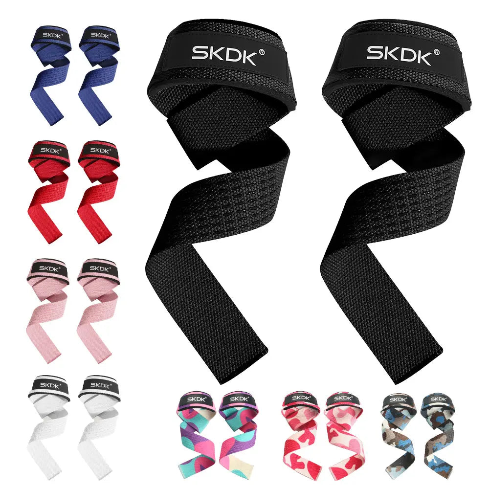 Non-Slip Silicone Weightlifting Deadlift Straps with Wrist Guards, Ideal for Gym Workouts, Strength Training Accessories, Fitness Exercise Accessories for Men & Women, Fitness Bands