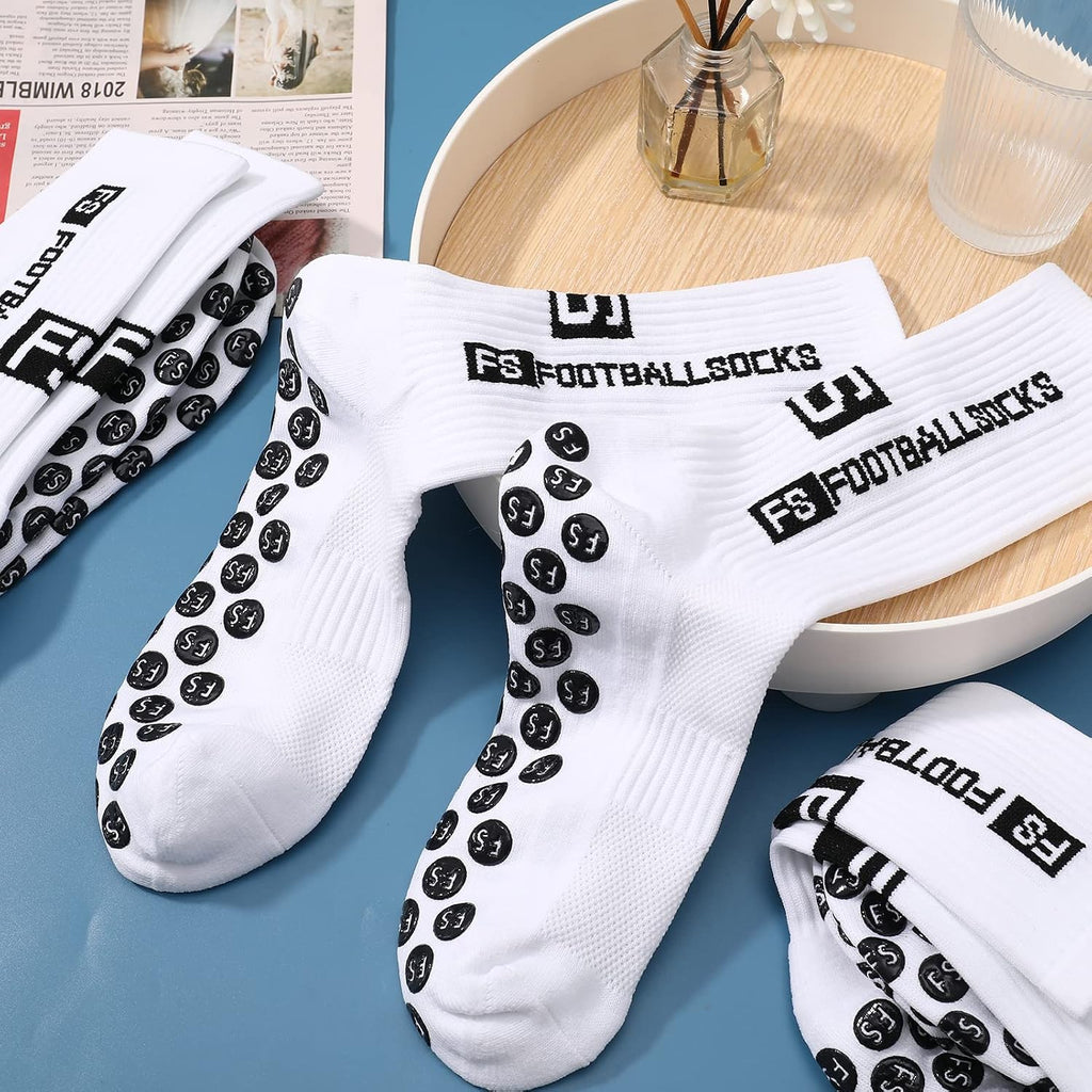 5 Pairs of Non-Slip Soccer Socks, Size 39–46 – Sports Socks for Men and Women, Ideal for Soccer, Basketball, and Running