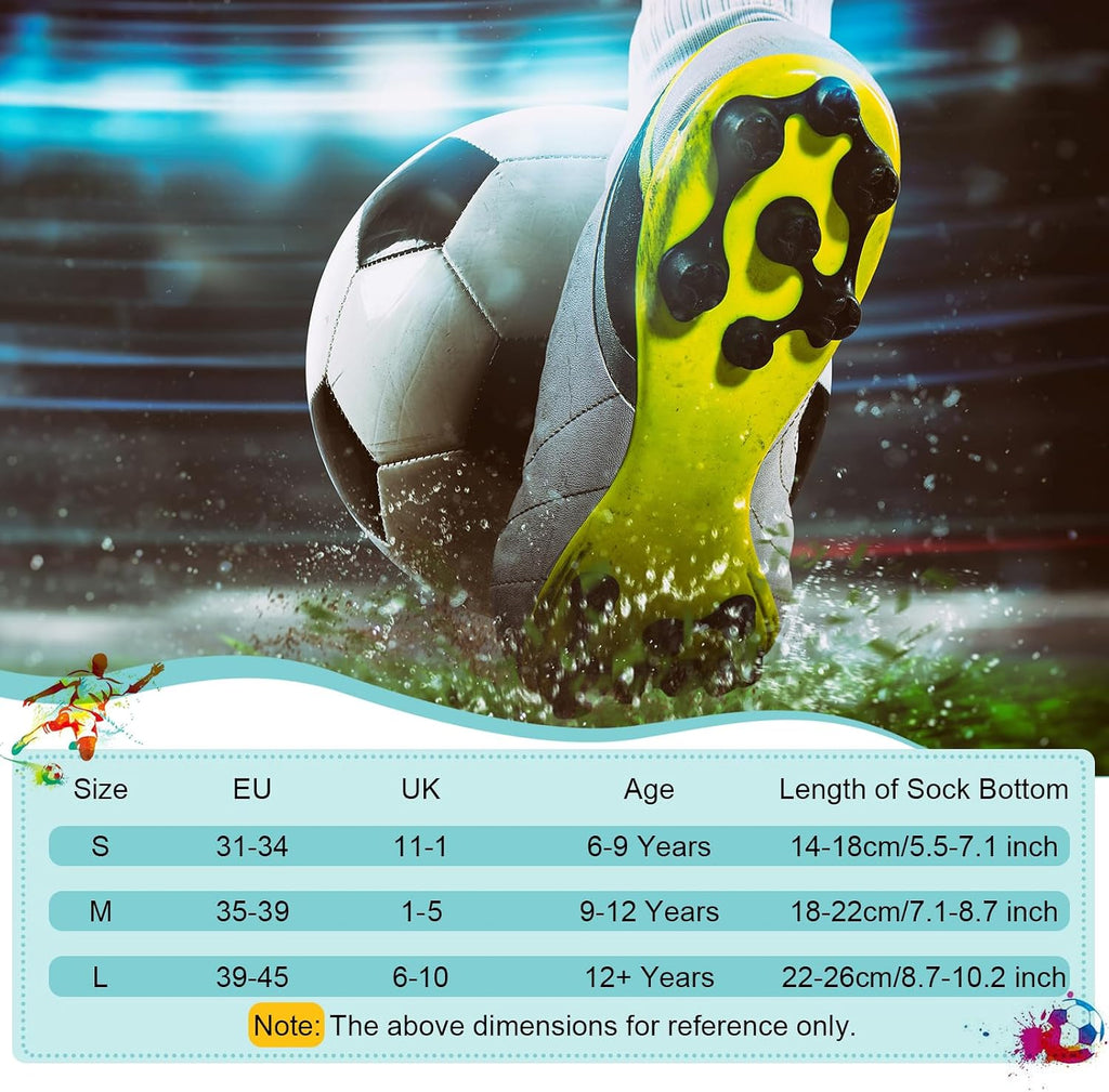 5 Pairs of Non-Slip Soccer Socks, Size 39–46 – Sports Socks for Men and Women, Ideal for Soccer, Basketball, and Running