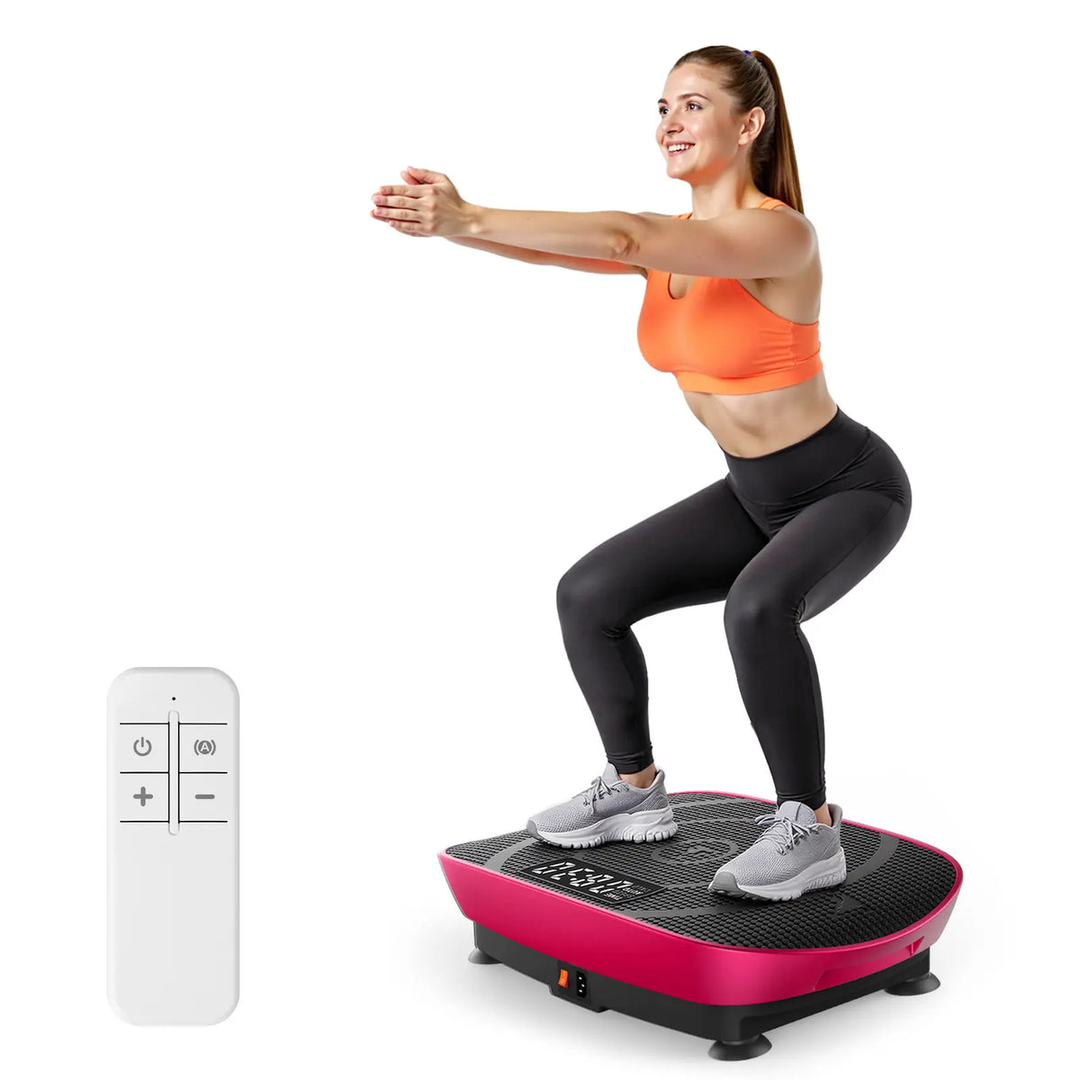 Merach Slim Vibration Plate Exercise Machine Lymphatic Drainage Fitness Vibration Plate Compact Design Fitness Home Gym Equipment Whole Body Workout Vibrations Summervibes