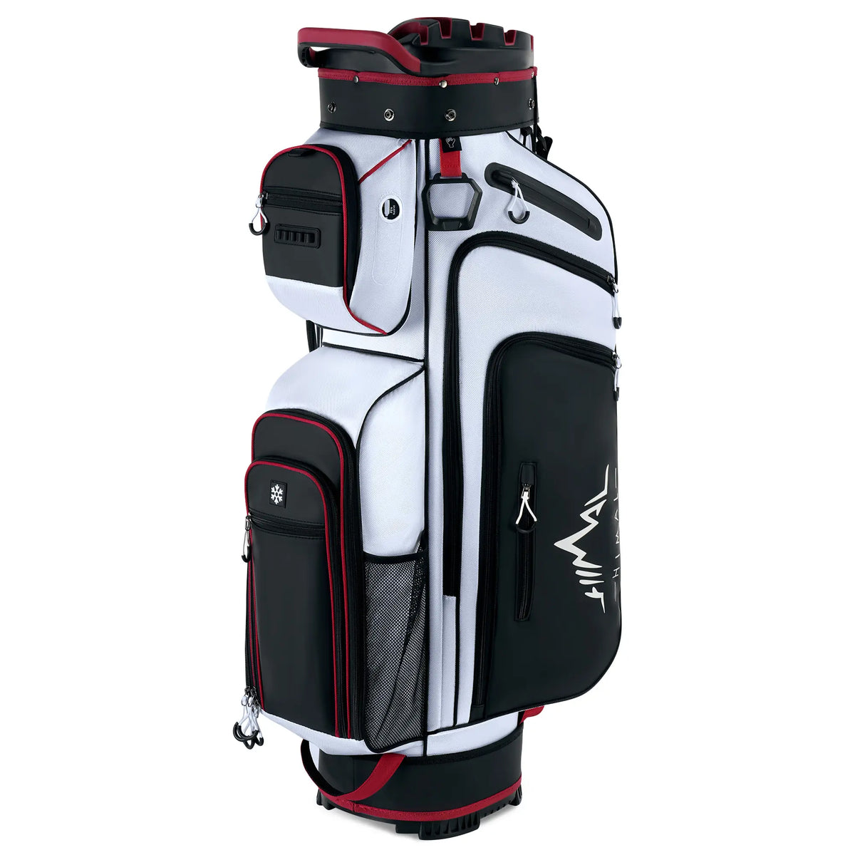 Unihimal Hive Vault 14-Way Golf Cart Bag for Adults, Premium Full-Length Bag with Magnetic Leather Pocket, Handles and Rain Cover – Father'S Day Gift