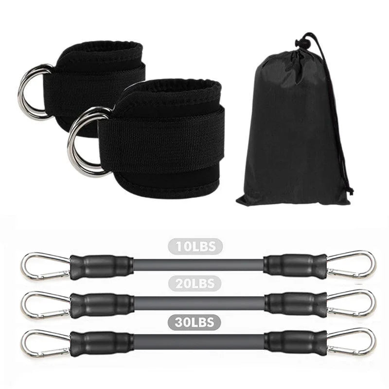 Ankle Straps Resistance Bands Set Fitness Workout Exercise Equipment Ankle Weight Yoga Elastic Fitness Band for Gym Man Woman