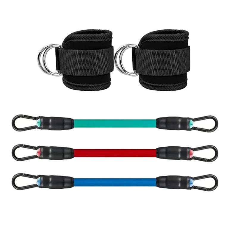 Ankle Straps Resistance Bands Set Fitness Workout Exercise Equipment Ankle Weight Yoga Elastic Fitness Band for Gym Man Woman