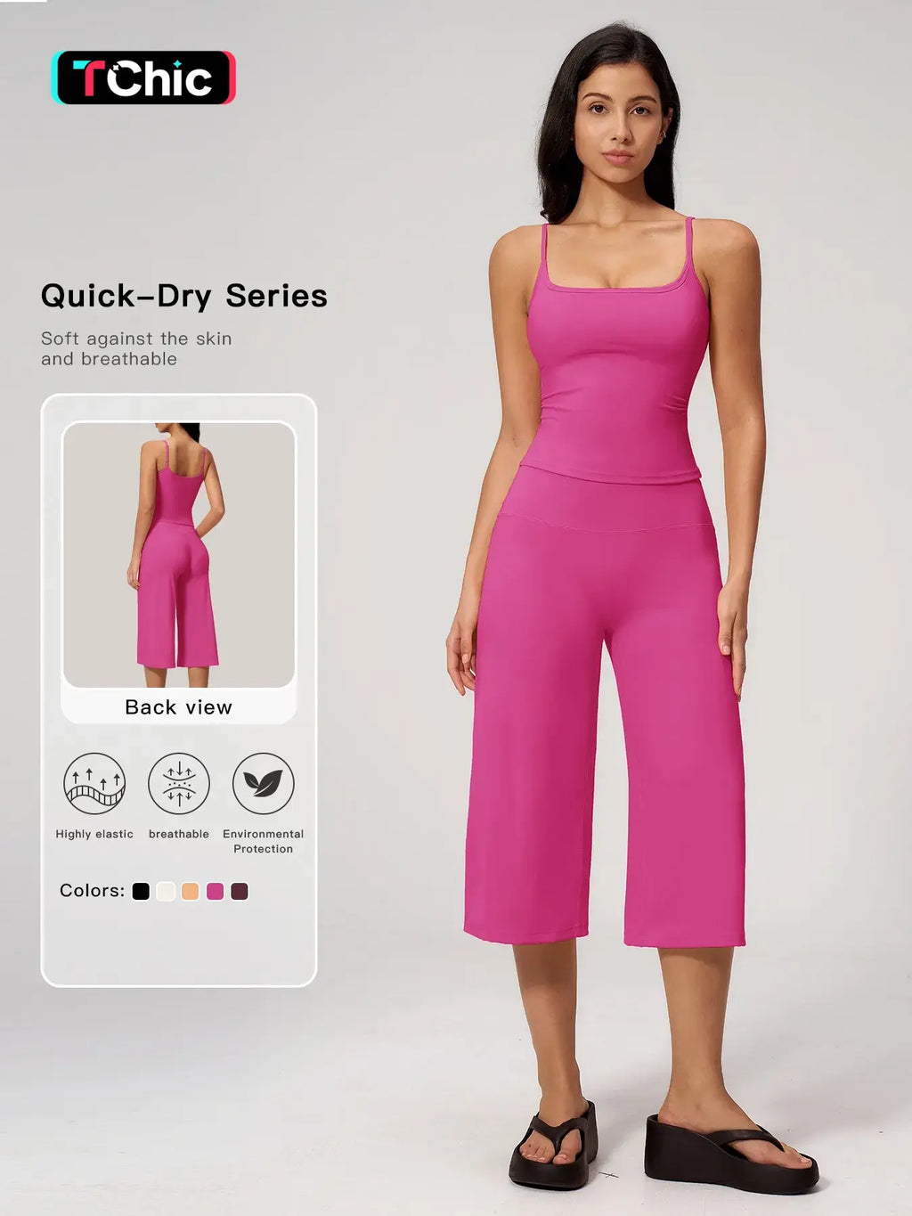 New Yoga Tank Top High Waist Quick-Dry Casual Mid-Length Pants Running Outdoor Athletic Sportswear Yoga Set for Women, Comfortable and Stylish Activewear