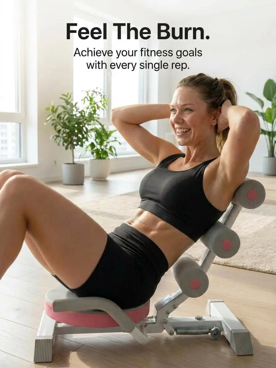 【Dealsforyoudays】Foldable Sit up Machine & Exercise Equipment,Abdominal Machine Ab Workout Equipment Adjustable,Ab Machine,Gym Stuff,For Home Gym Exercise Equipment,Ab Coaster,Exercise Equipment,Home Workout Gear Sit-Up Summerwins