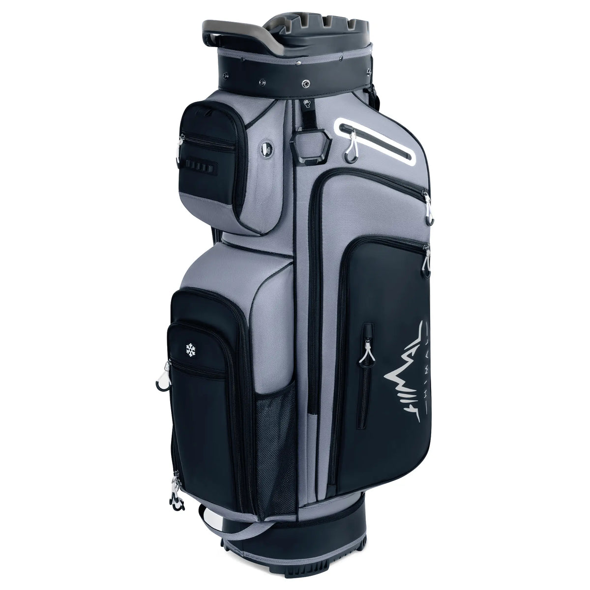 Unihimal Hive Vault 14-Way Golf Cart Bag for Adults, Premium Full-Length Bag with Magnetic Leather Pocket, Handles and Rain Cover – Father'S Day Gift