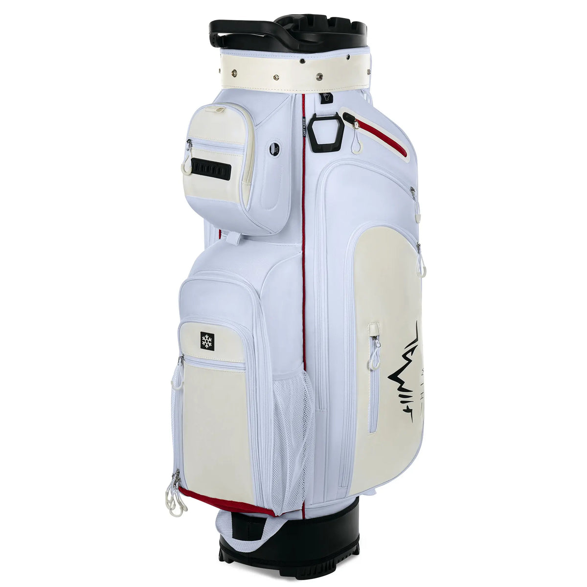 Unihimal Hive Vault 14-Way Golf Cart Bag for Adults, Premium Full-Length Bag with Magnetic Leather Pocket, Handles and Rain Cover – Father'S Day Gift