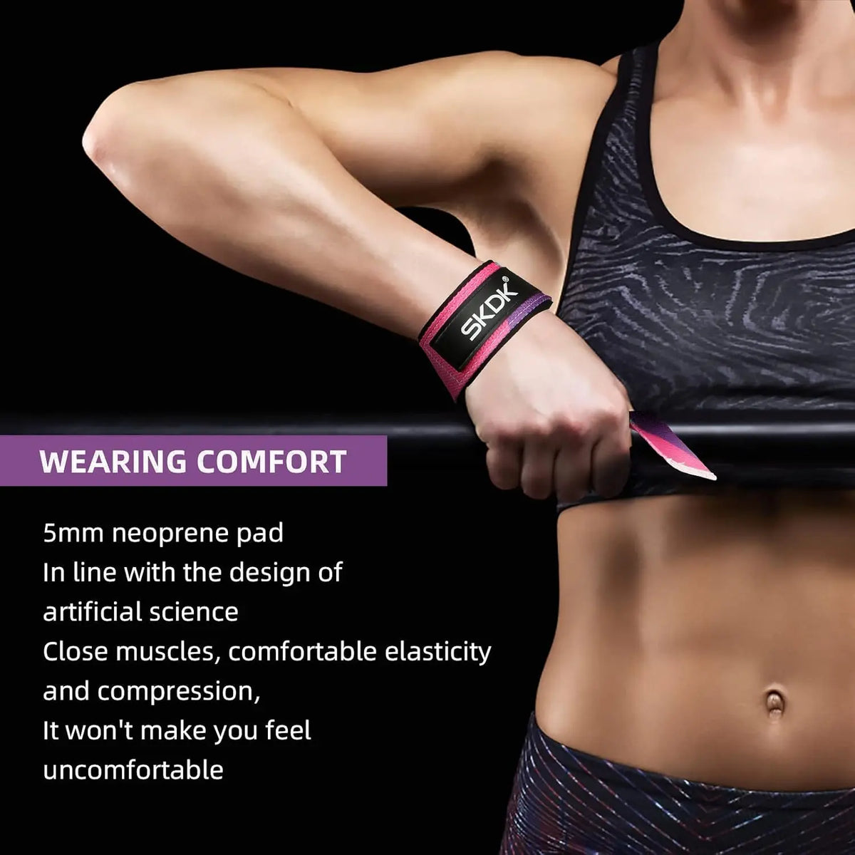 Non-Slip Silicone Weightlifting Deadlift Straps with Wrist Guards, Ideal for Gym Workouts, Strength Training Accessories, Fitness Exercise Accessories for Men & Women, Fitness Bands